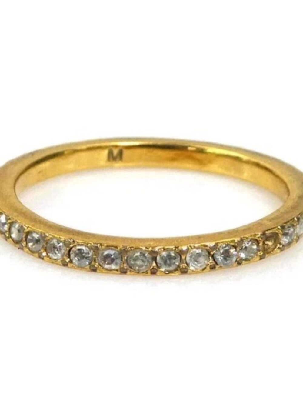 Auth Christian Dior Ring Gold Metal - 56570a